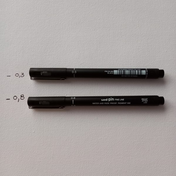 Feutre UNI PIN noir